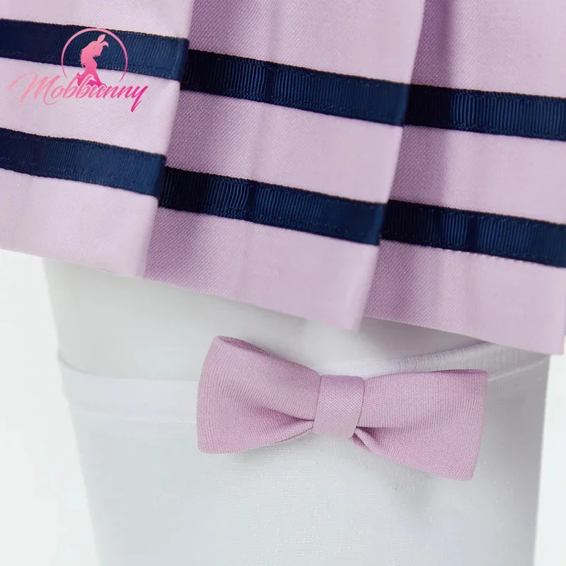 Sky02 Mobbunny PM ملابس النوم المشتقة الأرجواني ارتداءها بحار موحدة مطوي تنورة مجموعة مع عقال المختنق تأثيري Costu88Li