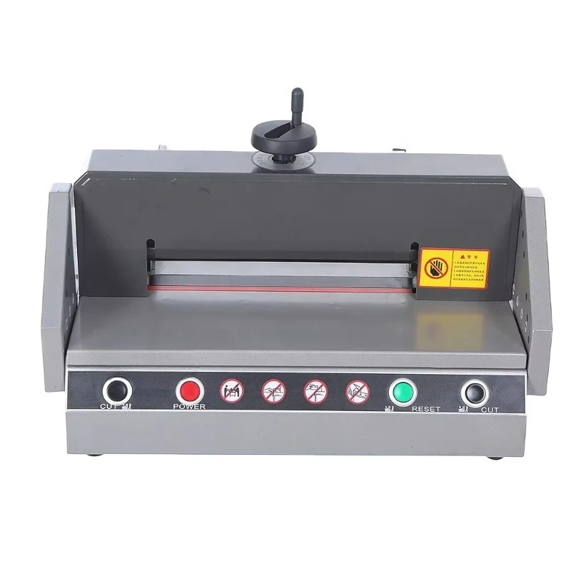 

Desktop electric paper cutter is easy to use, practical and durable, good quality