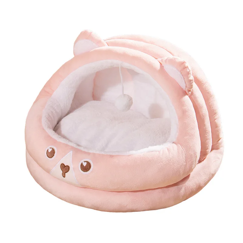 Deep Sleeping Warm in Winter Bed Little Mat Basket Small Dog House Products Pet Tent Cosy Cave Nest Indoor Warm