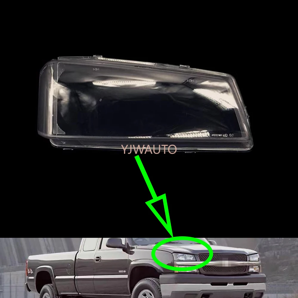 

Для Chevrolet Silveradoo 2003 2004 2005 2006 2007 крышка фары автомобиля линза переднего абажура линза грузовика корпус