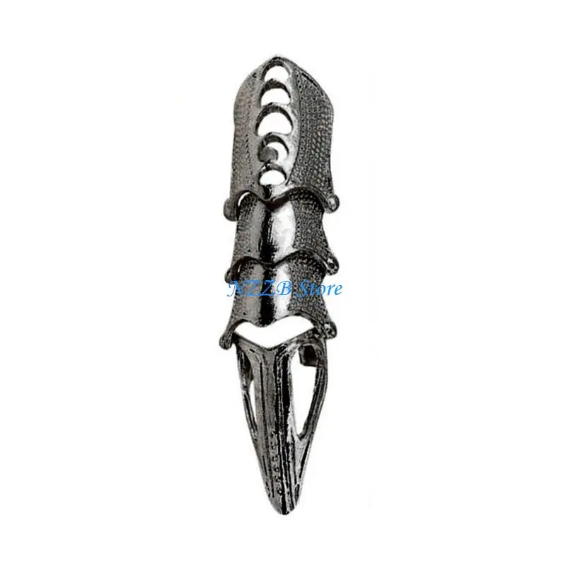 

T21F Gothic Hinge Activity Ring Halloween Role-playing Clothing Accessories Jewelry