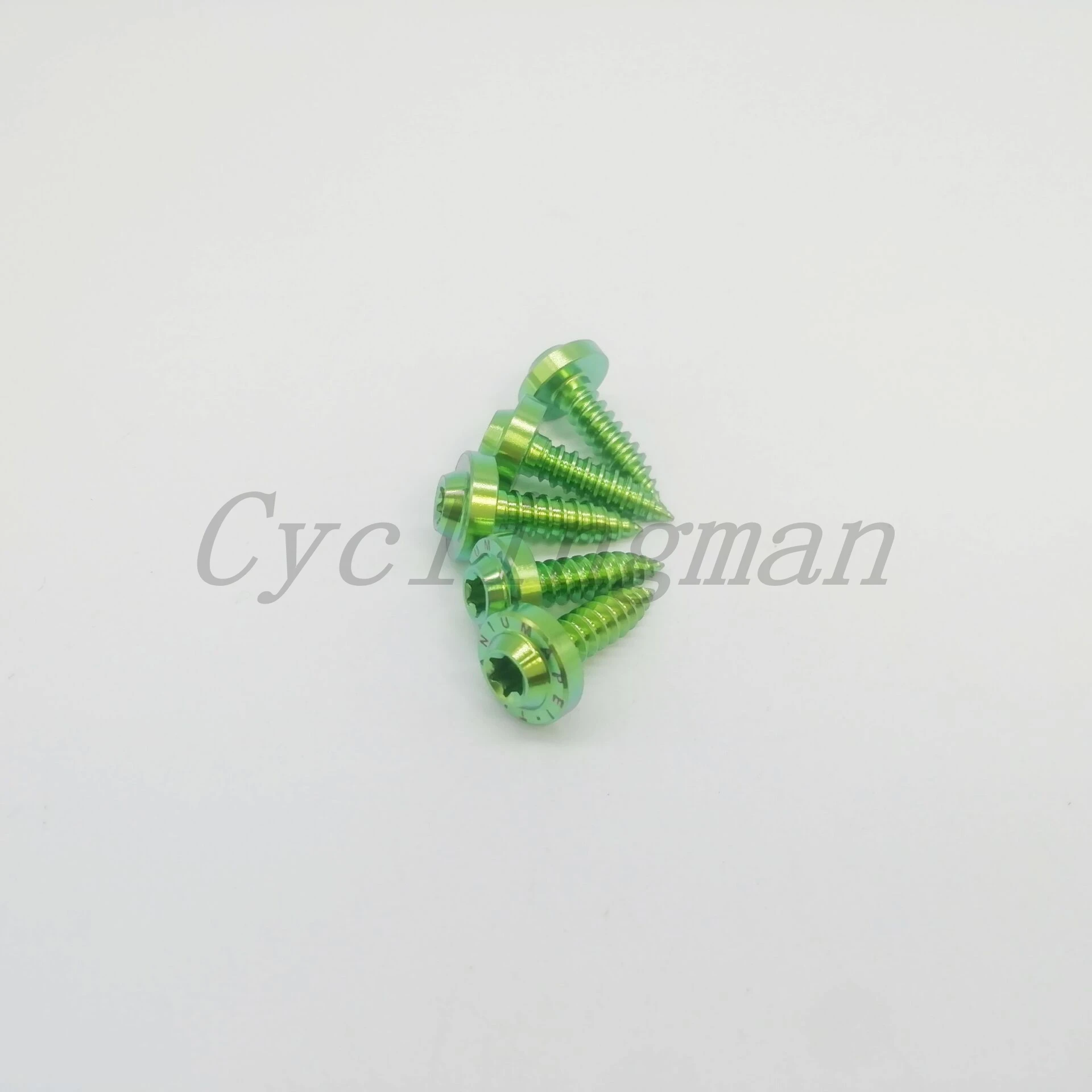 5pcs Titanium Ti Bolt M5x18mm Self Tapping Screw GR5 Flying saucer Torx T25 Head For Motorcycle