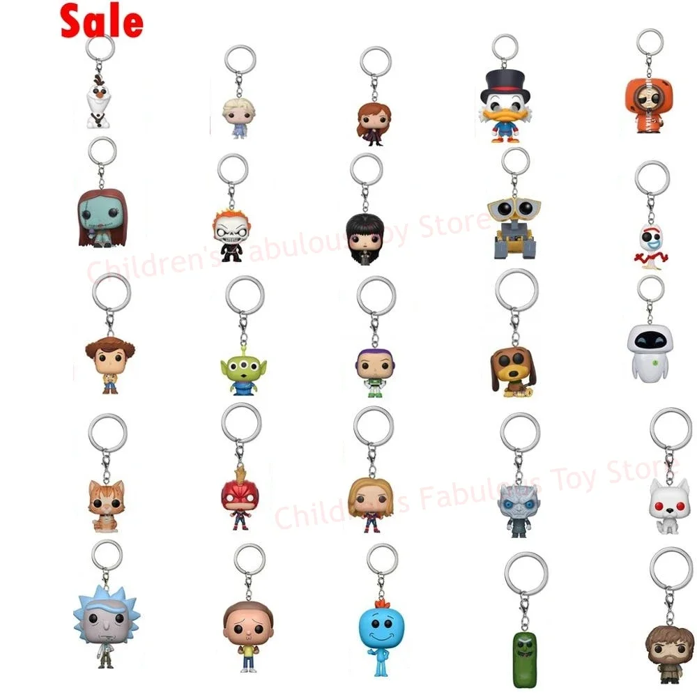 FUNKO Toy Story Keychains Figure WOODY BUZZ LIGHTYEAR Fantastic Beasts Japan Anime Narutoes Collection Model Toys Keychain