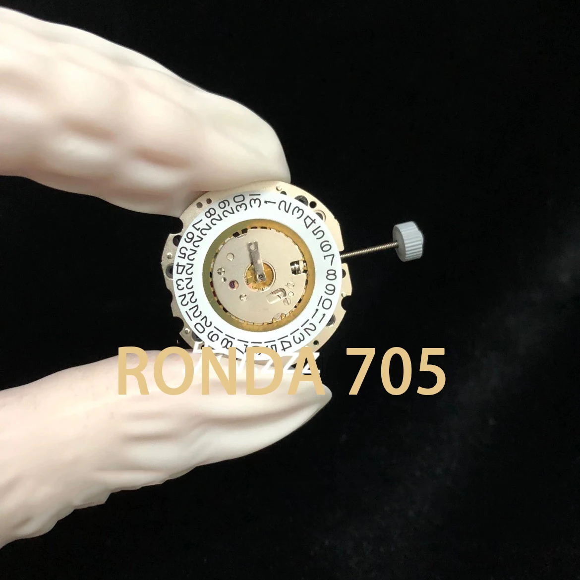 RONDA 705 Quartz Movement New Imported Swiss Watch Movement Accessories Gold Machine White Machine