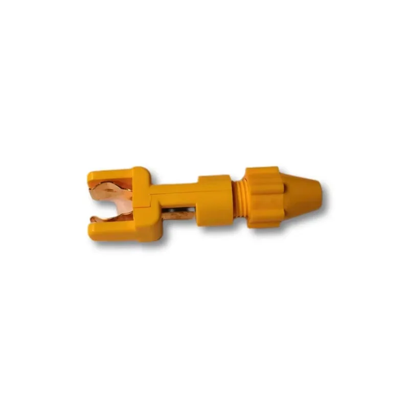 China Factory Price Yellow Split Spring Clip Connector for Geophone String Connector in stock