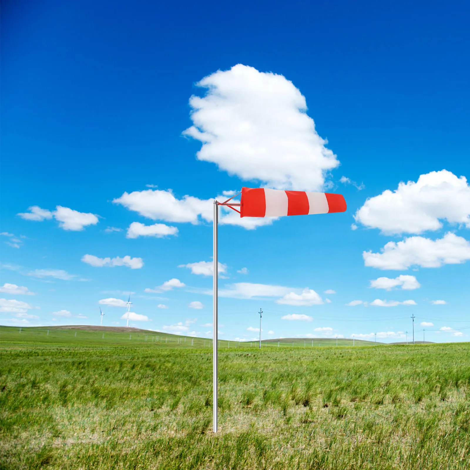 Водонепроницаемый сигнальный флаг-ветроуказатель для сада, уличный декор, светоотражающий подвесной индикатор направления ветра для двора