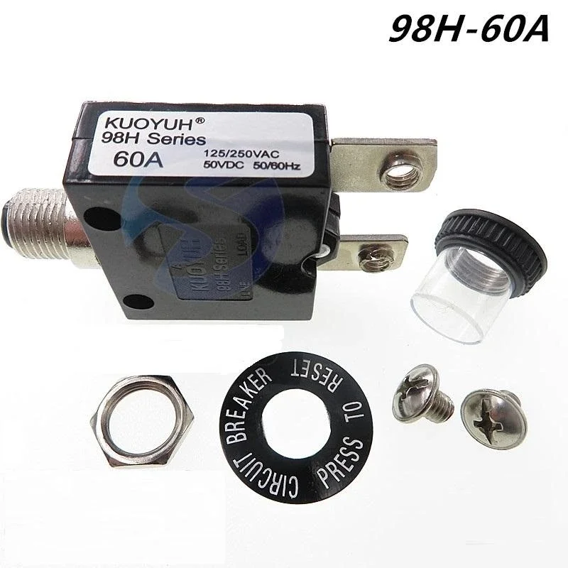 Circuit Breakers KUOYUH 98H Series 60A Overcurrent Protector Overload Switch