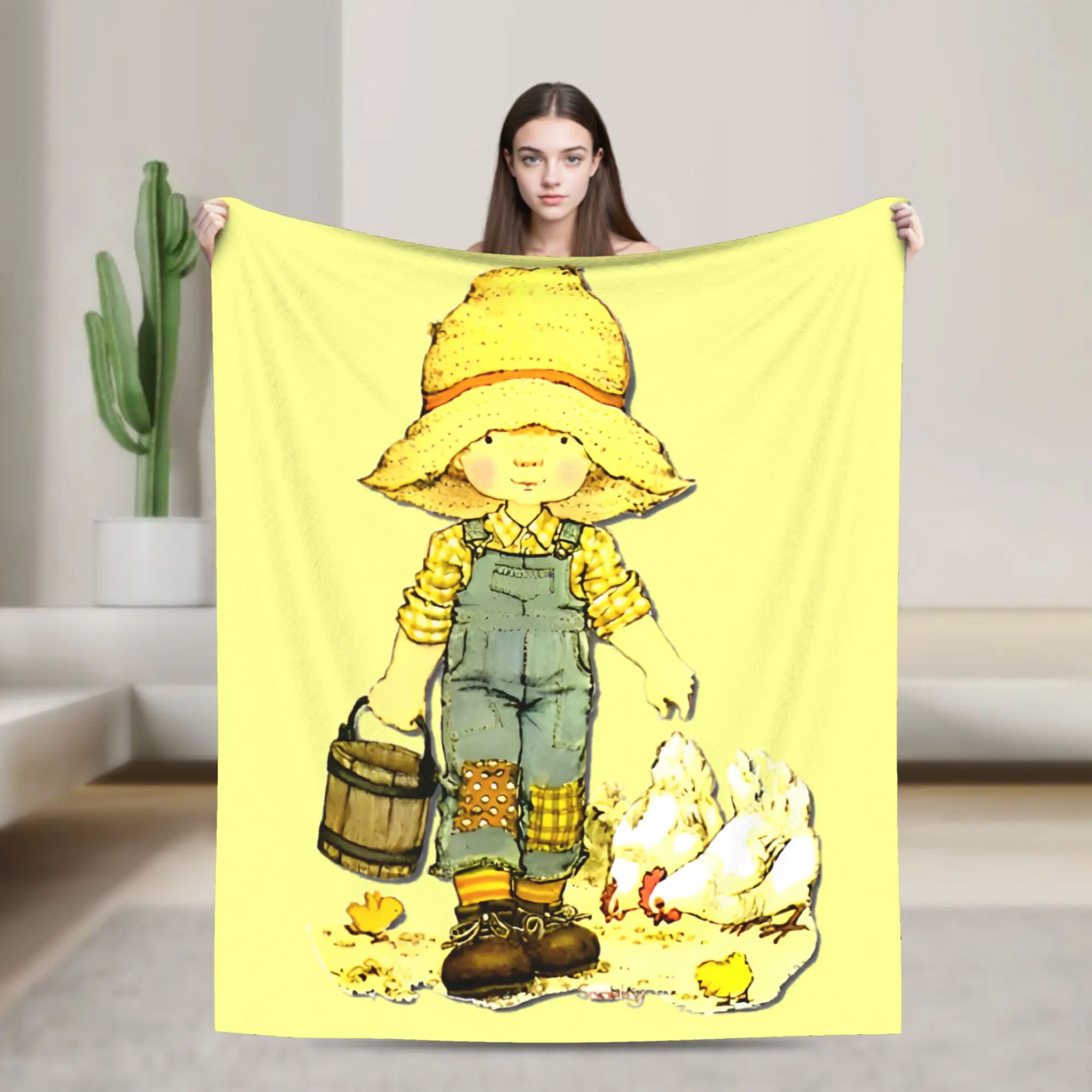 Sarahs Kays Feeding Chickens Blanket Fleece Summer Air Conditioning  Portable Lightweight Thin Throw Blankets for Home Bedspread