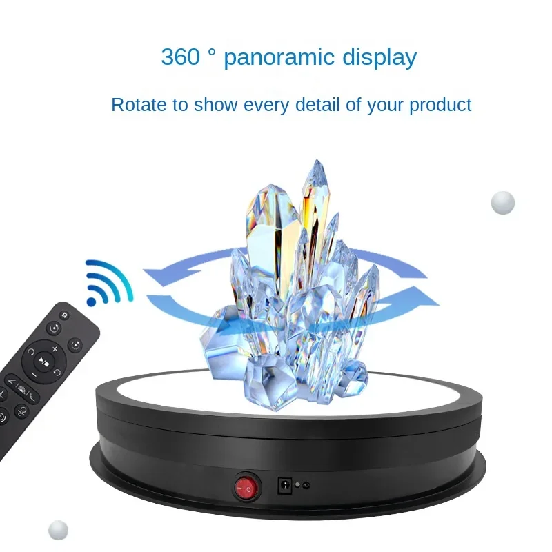 

42cm Remote Control Luminous Rotating Show Stand 50kg Automatic Electric Turntable Main Picture Live Photography Turntable