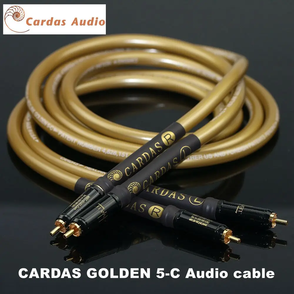 

Original CARDAS GOLDEN 5-C Golden Ratio HiFi-END Grade RCA audio cable CD power amplifier connection cable WBT-0102 RCA Plug