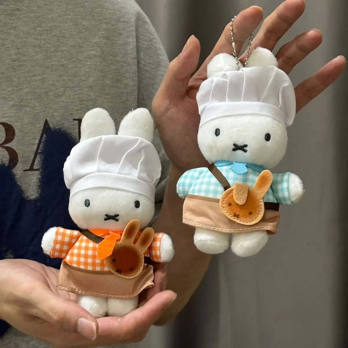 

Miffy Kawaii мультфильм хлеб кухонная кукла кулон милый аниме Бейкер кролик брелок милая плюшевая игрушка рюкзак Шарм