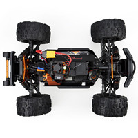 80KM/H ZD Racing 1/16 Radio Controlled Monster Truck MT-16 High Speed 4*4 RC Off Road Car RTR Wheelie Bar Metal CVD Chassis