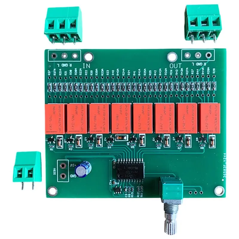 5V DC Voltage Fever Volume Control Board Relay Volume Control Board,DIY Hi-Fi Audio Preamp Attenuator Relay