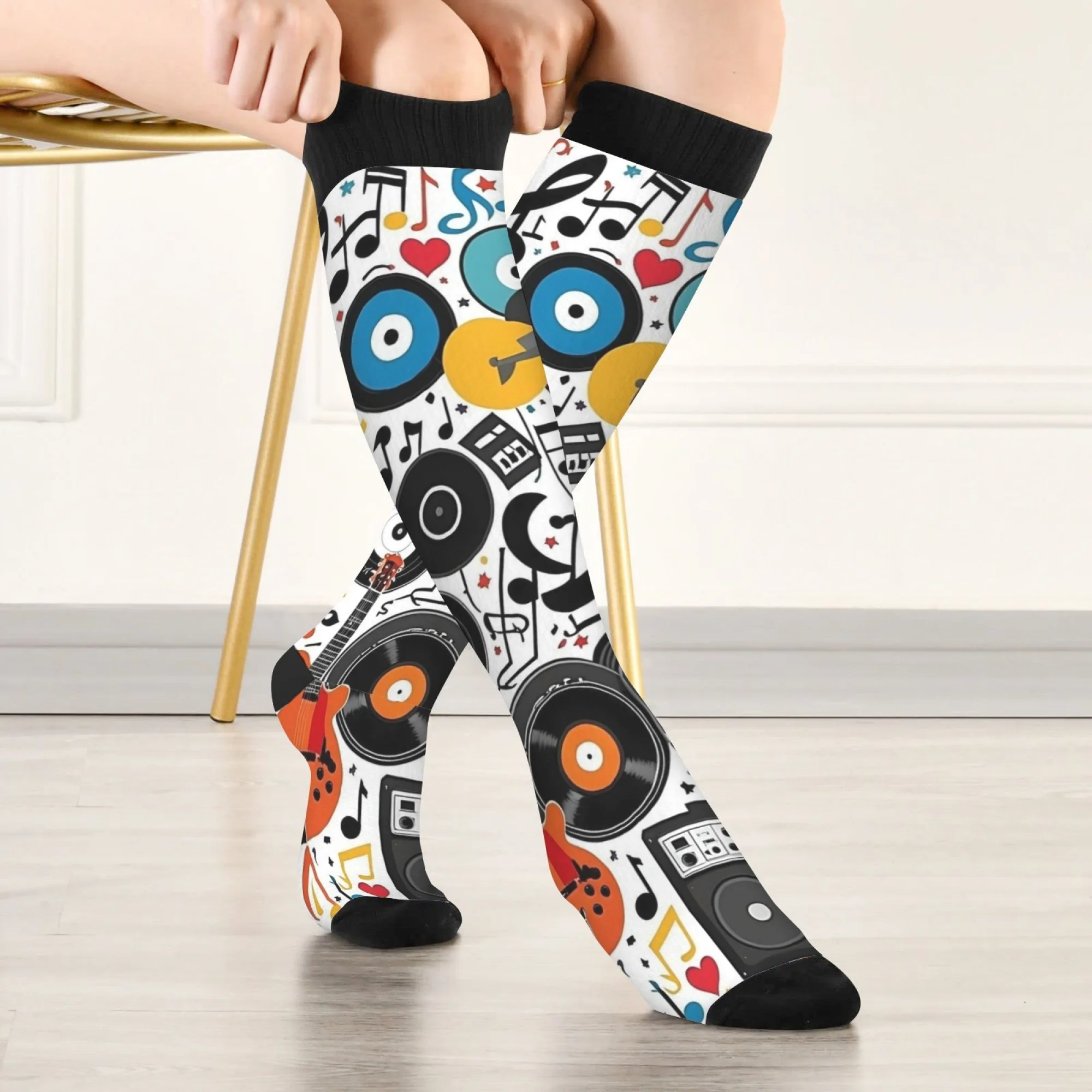 

Носки с сильной музыкальной атмосферой в стиле Харадзюку, новинка, забавные носки для медсестры, удобные теплые милые модные женские чулки
