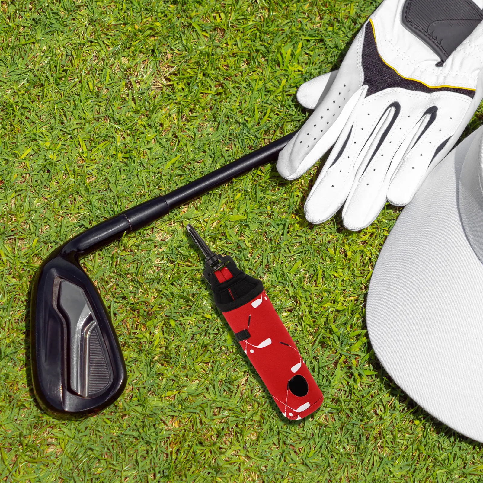 

Neoprene Golf Ball Bag Lightweight Golfing Storage Bag Portable Waist Hanging Golf Balls Holder Outdoor Sports Pouch