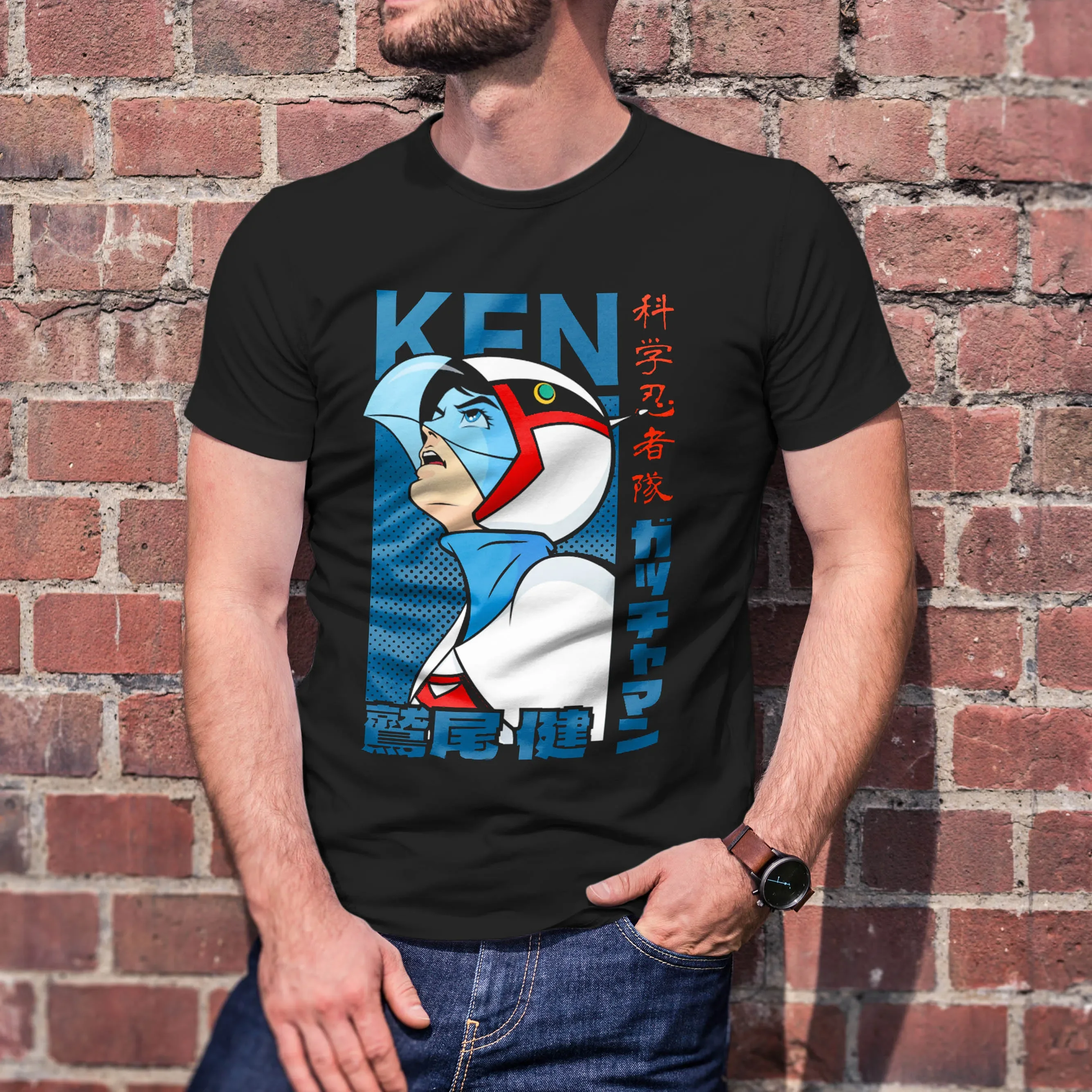 Gatchaman t-shirt Eagle Condor Swan graphic Battle of the Planets Vintage cartoon round neck cotton Short Sleeve Unisex Clothing