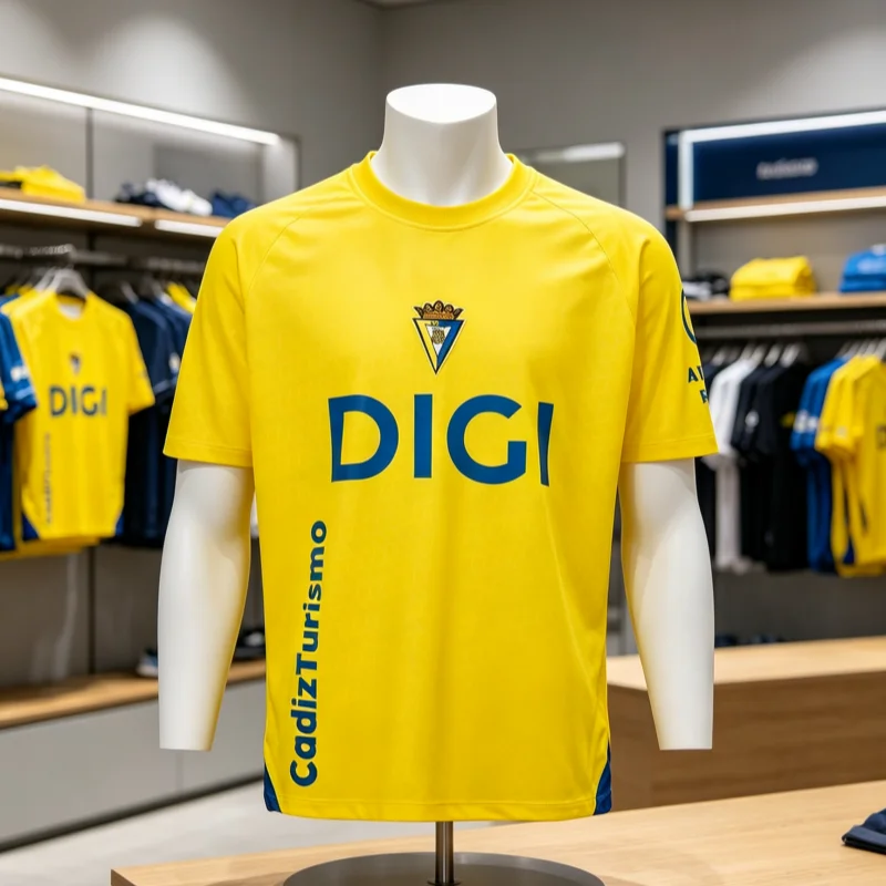 26 Cadiz 3D-gedruckte Fußballtrikots für Männer und Frauen, Sommer-Sport-T-Shirts, atmungsaktiv und schnelltrocknend, Eltern-Kind-Kleidung – Detail 2