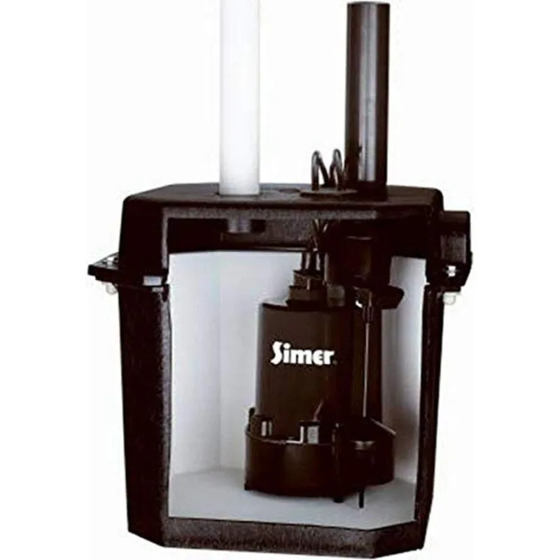 

Simer 2925B Self-Contained Above-Floor Corrosion-Resistant Sump/Laundry Sink Pump, 1/4 HP, 115V, 1-1/2" Discharge Pipe