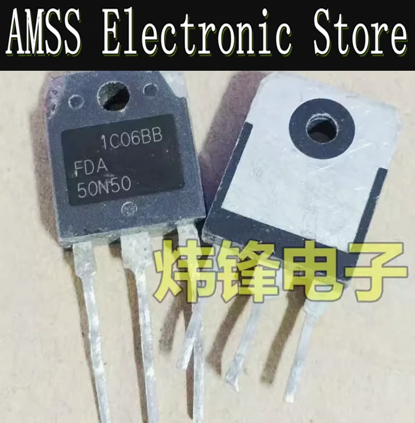 AMSS 5pcs Used FDA50N50 50N50 TO-247 Original imported disassembled MOSFET measured well