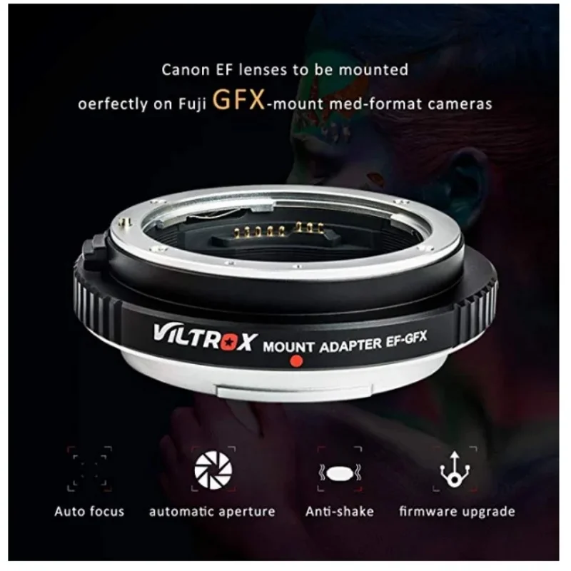 VILTROX EF-GFX II /EF-GFX Pro Lens Adapter Auto Focus Adapter Ring For Canon EF Lens To Fujifilm GFX 50SII 50R GFX Mount Camera