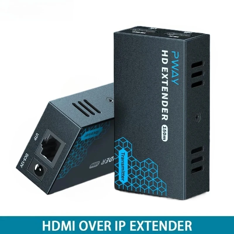 

150M HDMI IP Extender Via RJ45 Ethernet Network Cat5e Cat 6 7 Cable Via Switch 1 Transmitter To Multi Receiver for PS4 Laptop TV