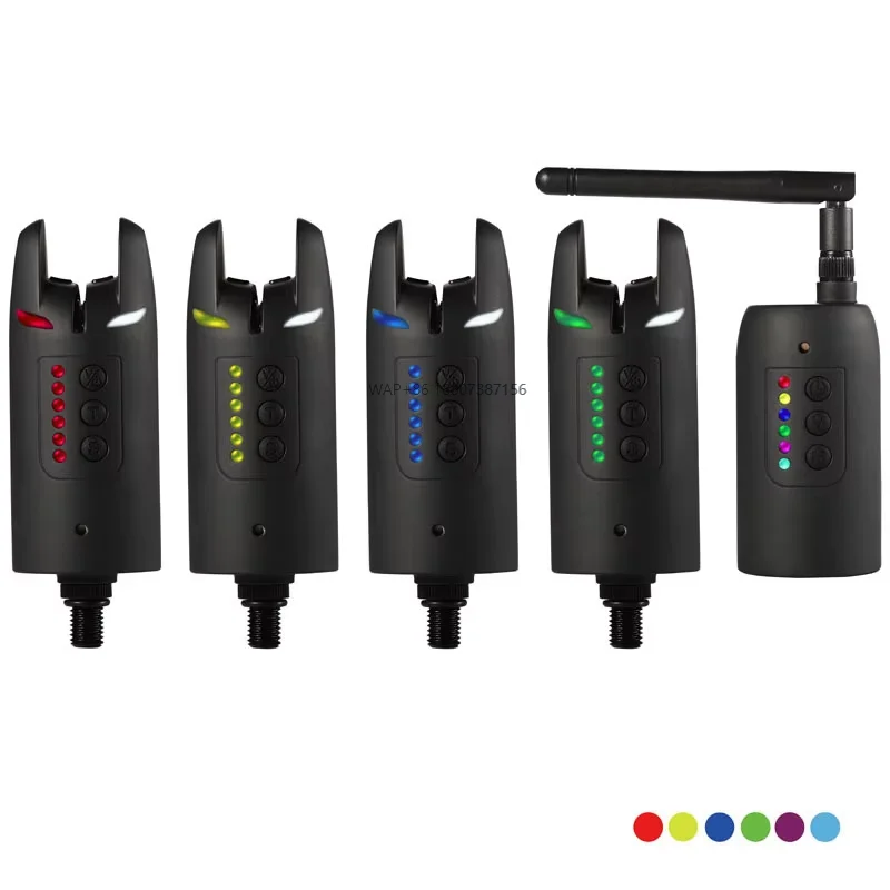 

Беспроводная система сигнализации поклевки на карпа с 6-цветным светодиодным индикатором, диапазон более 200 метров, прочный материал