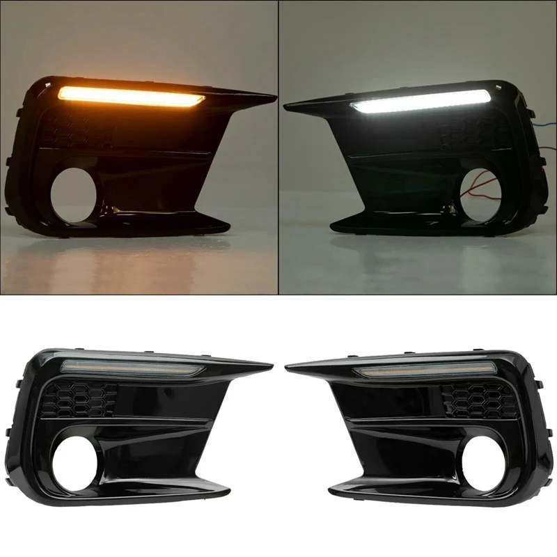 For Subaru WRX STI 2018-2021 LED Daytime Running Lights Fog Lamp Bezel Assembly Replacement 57731VA410 57731VA400