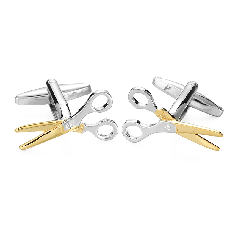 High quality scissors cufflinks fashionable French shirt brand brass material brand new men's wedding cufflinks