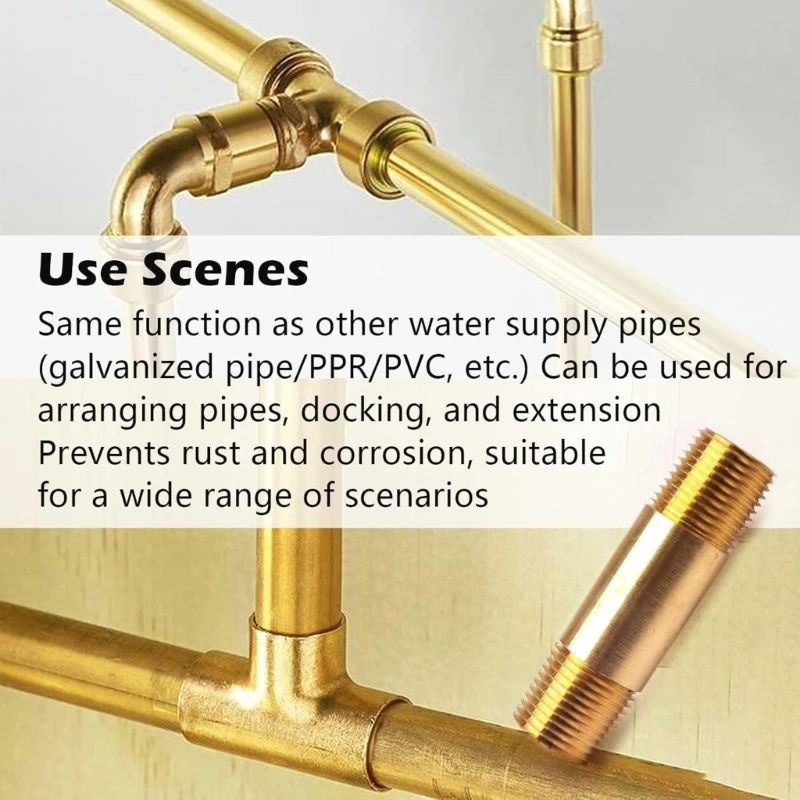  Brass Male To Male Pipe Fitting Oil Resistant Brass Coupling for Engine Cooling