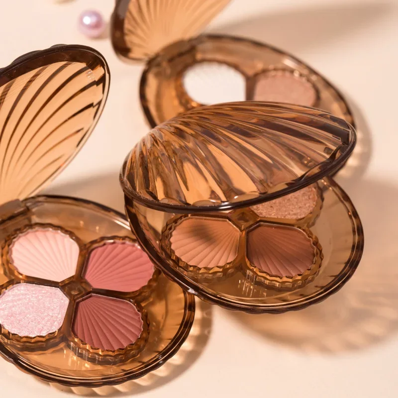 Shell Ink Dye Eyeshadow Palette Pearlescent Matte Fine Shimmer Everyday Supermodel Eyeshadow Makeup Beauty Make Up Palette