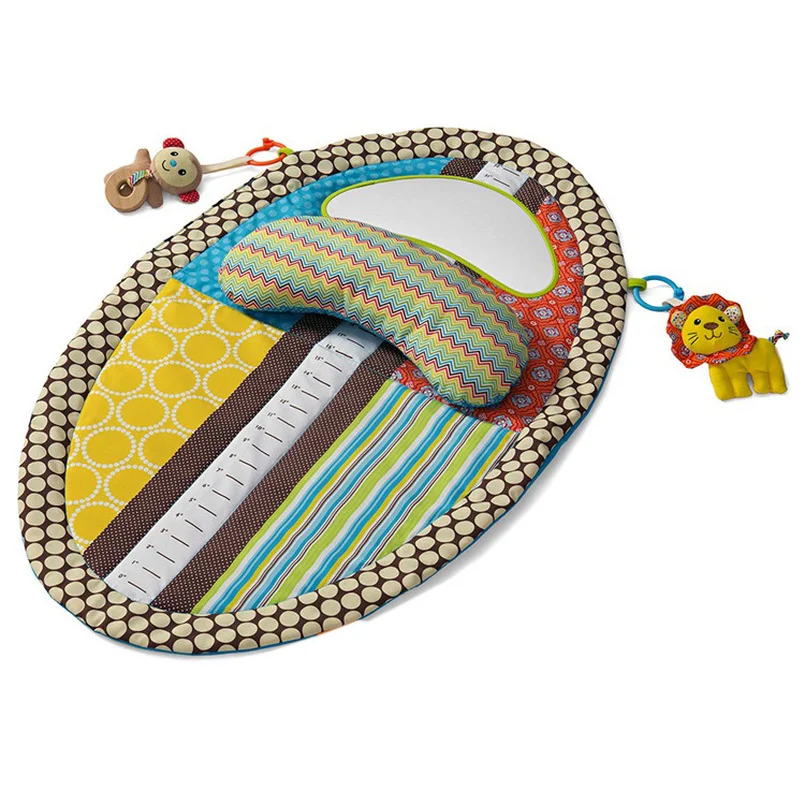 Atividade do bebê Gym Mat com chocalho destacável, colchão de treinamento sensorial, brinquedos do bebê, 0-12 meses