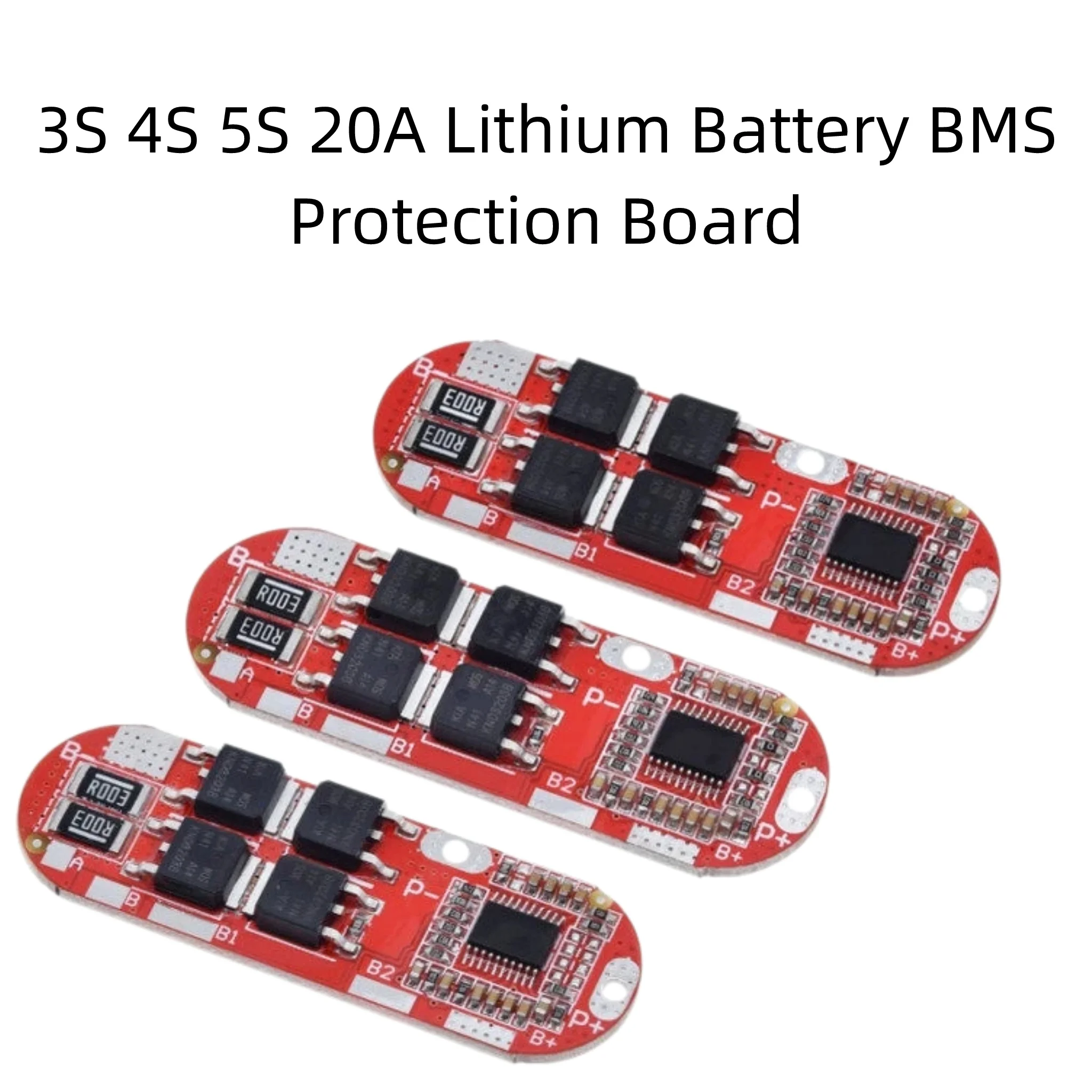 3S 4S 5S 20A BMS Lithium Battery Protection Board Li-ion Polymer Charge Discharge Protection Module