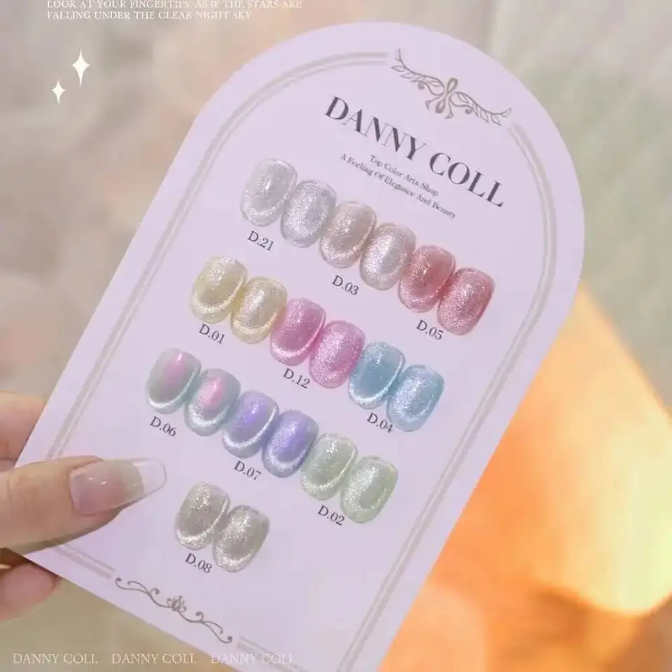 Set de esmalte de uñas gel ojo de gato 6D, esmalte de uñas UV removible, laca de uñas, primer, manicura 4