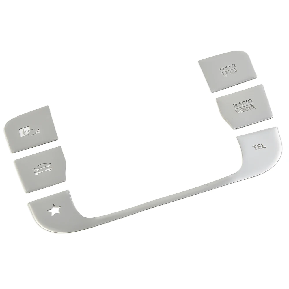 Switch Button Car Sticker 2020-2022 Aluminum Brand New High Quality Silver Auto Accessories Decoration Stickers