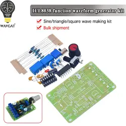ICL8038 Monolithic Function Signal Generator Module DIY Kit Sine Square Triangle Frequency Generator Capacitor Inductor