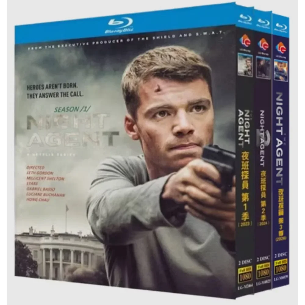 The Night Agent Season 1-3 (2026) 6-Disc New Sealed Box Set Blu-ray disc YIHUI