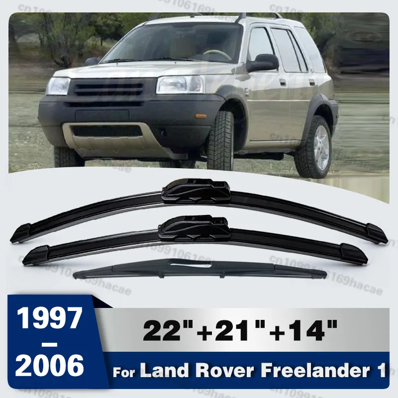 

For Land Rover Freelander 1 1998-2006 1999 2000 Wiper Front & Rear Wiper Blades Windshield Windscreen Window Brushes 22"+21"+14"
