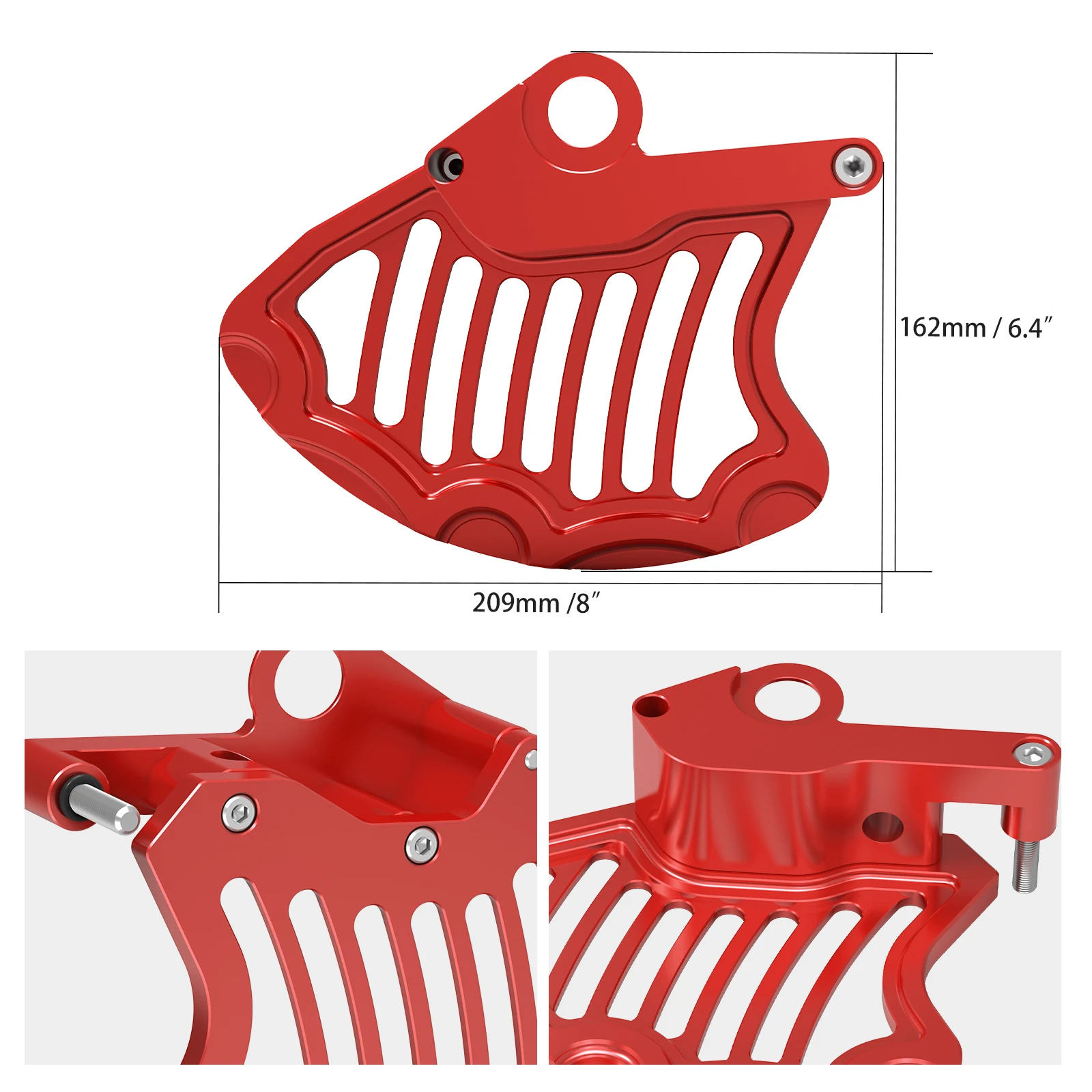 NICECNC Für GasGas EC 300 EC 250 EX 250 300 MC 125 EXF MCF ECF 250 350 450 2021-2023 Vordere Bremsscheibe Schutz Für Husqvarna TE 300