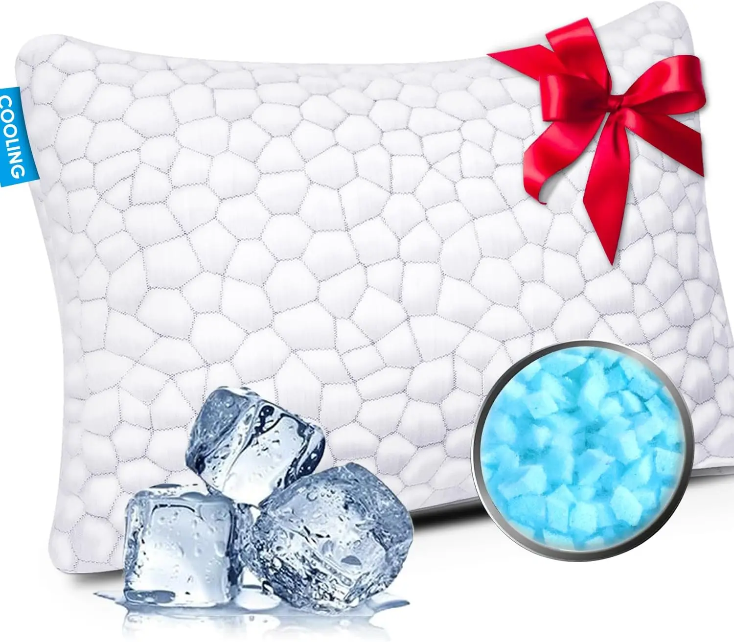 

Cooling Bed Pillows For Sleeping 1 Pa Shredded Memory Foam Pillows Adjustable Cool Pillow For Side Ba Stomach Sleepers Luxury