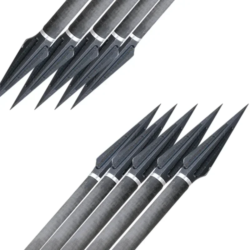 140gr Arrowheads Carbon Steel Rotary Arrow Heads Broadheads Tips Arrow Points for Compound Bow Hunting Archery 3pcs