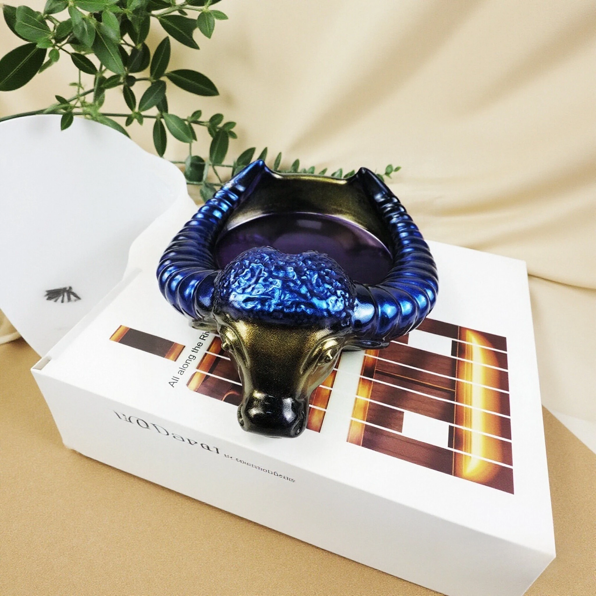 

Силиконовая форма для подноса в виде бычьего рога/головы быка, для самостоятельного изготовления из смолы, гипса, цемента, бетона, для ювелирных изделий и хранения