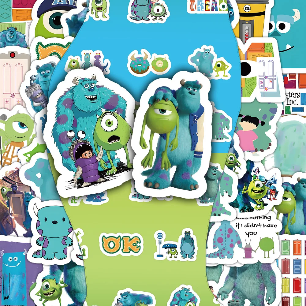 

10/30/50PCS Disney Monsters University Sticker DIY Phone Laptop Luggage Skateboard Graffiti Decals Fun for Kid