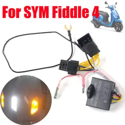 For SYM Fiddle 4 IIII Accessories Turn Signal Flasher Light Switch Blinker Double Flash Hazard Warning Function Emergency Lights