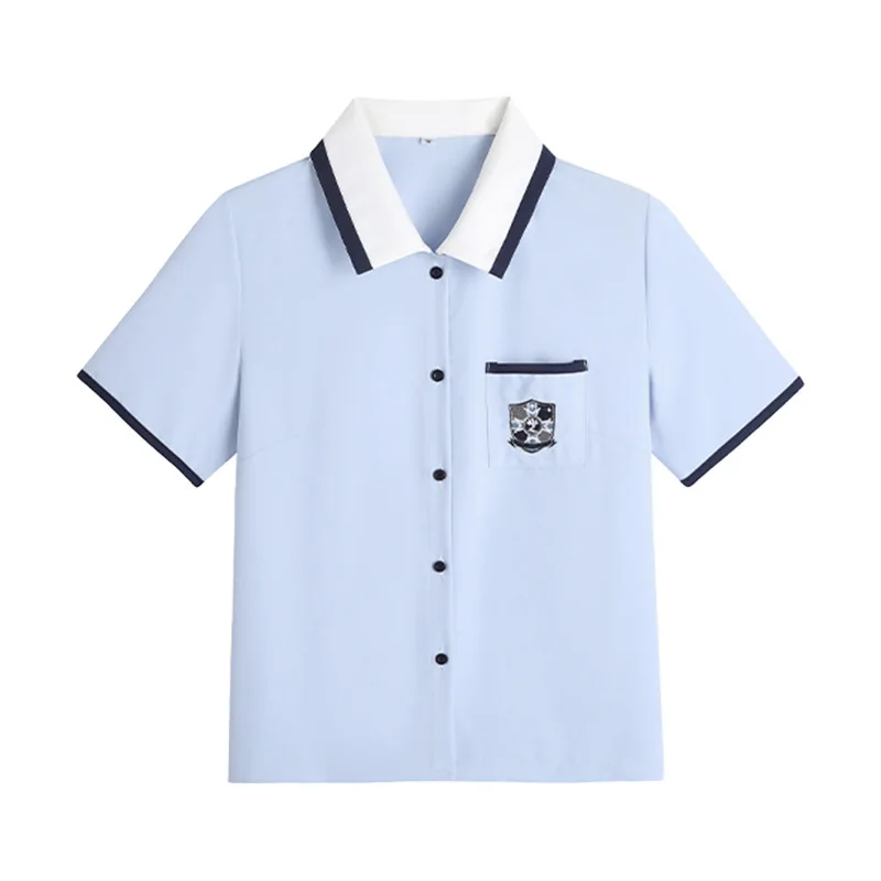 Set uniforme cinese Taiwan Jk per ragazze vestiti della scuola superiore studente blu marinaio Seifuku camicia uniforme donna gonne a pieghe blu scuro