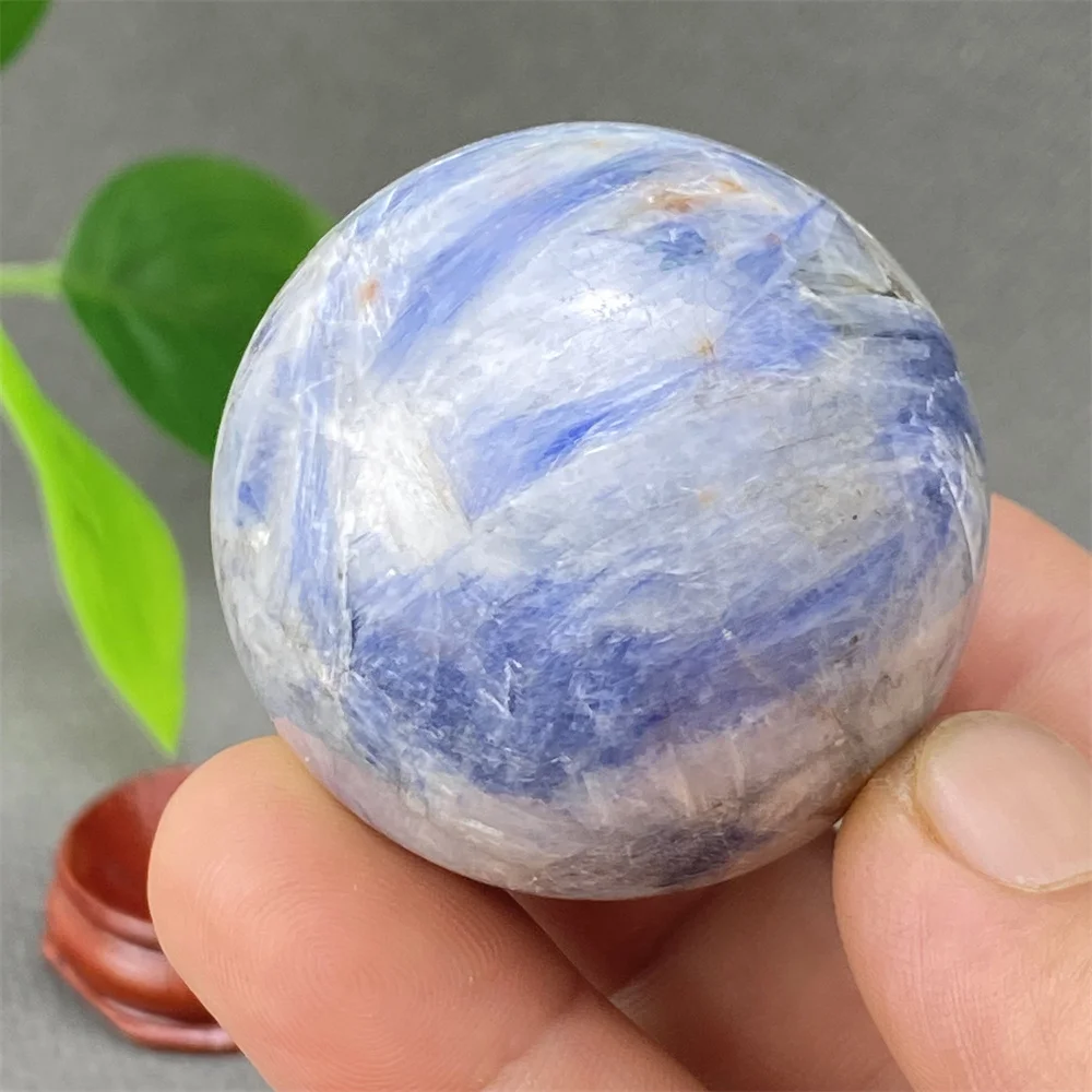 

Natural Blue Crystal Crystal Ball Hand-polished And Polished Energy Meditation Sphere Home Decoration Ornament + Base
