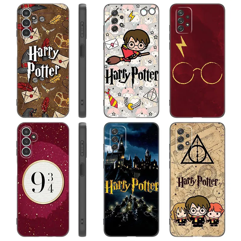 Harries Wand Potters Phone Case For Samsung A13 A22 A24 A32 A71 4G A33 A34 A52 A53 A54 A55 A73 5G A12 A14 A23 A31 A50 A51 A72