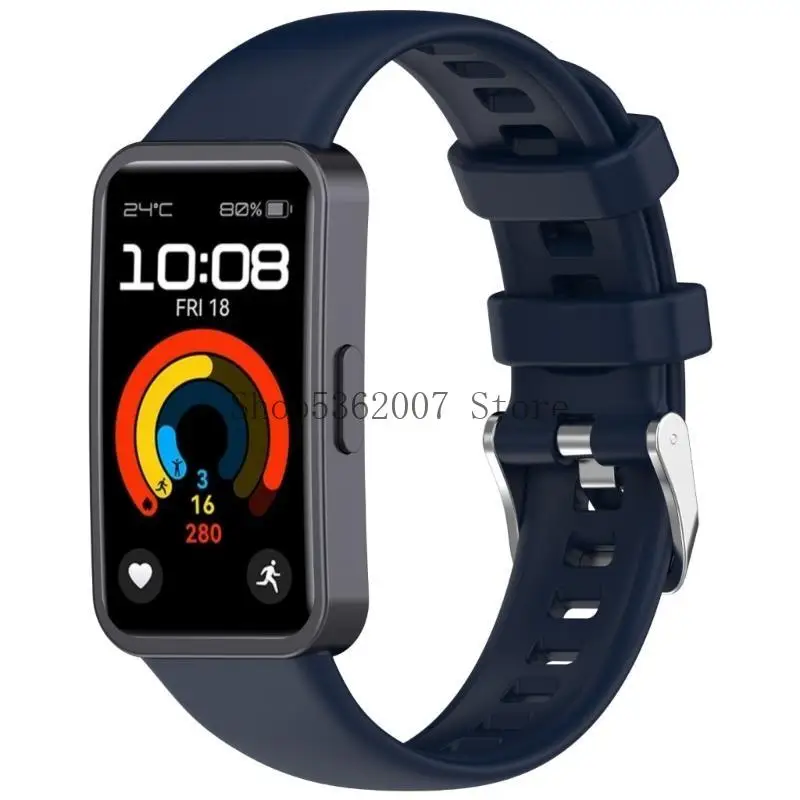 Universal Soft Silicone Band Band thoải mái dây đeo đồng hồ Phụ kiện Cài đặt đơn giản cho đồng hồ 10/9/8 40JB