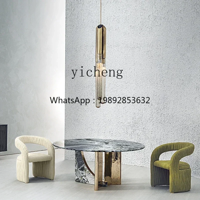 Light Luxury Designer Chair Negotiates Leisure Chair Creative Single Sofa Fabric