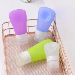 3Pcs/Lot Suction Cup Silicone Dispenser Bottle Portable Cosmetic Empty Refillable Bottle Shower Gel Shampoo Wash Storage Bottle