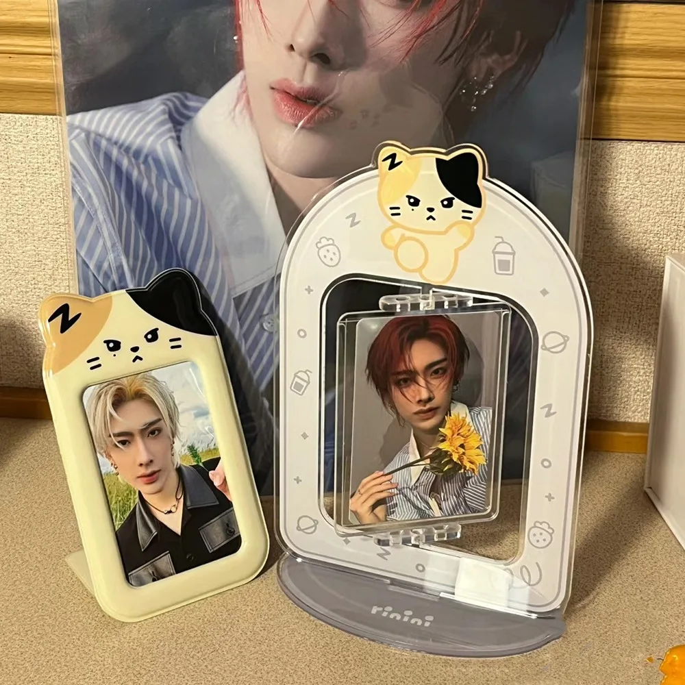 Rotating ZEROBASEONE Acrylic Standing Card Three Inch Small Card Standing Card RICKY JIWOONG TAERAE MATTHEW GYYUIN ZHANG HAO